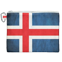 Iceland Flag Canvas Cosmetic Bag (xxl) by Valentinaart