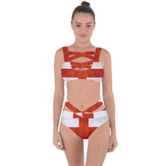 England Flag Bandaged Up Bikini Set  by Valentinaart