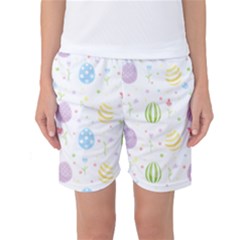 Easter Pattern Women s Basketball Shorts by Valentinaart