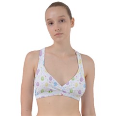 Easter Pattern Sweetheart Sports Bra by Valentinaart