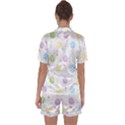 Easter Pattern Satin Short Sleeve Pyjamas Set View2