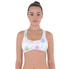 Easter Pattern Got No Strings Sports Bra by Valentinaart