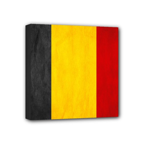 Belgium Flag Mini Canvas 4  X 4  by Valentinaart