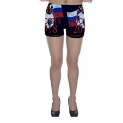 Russia Football World Cup Skinny Shorts by Valentinaart