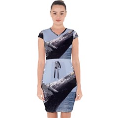 Humpback 2 Capsleeve Drawstring Dress  by trendistuff