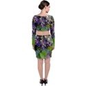 GRAPES 2 Long Sleeve Crop Top & Bodycon Skirt Set View2