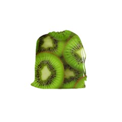 Kiwi 1 Drawstring Pouches (small)  by trendistuff