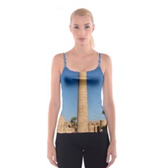 Temple Of Karnak Luxor Egypt  Spaghetti Strap Top by StarvingArtisan