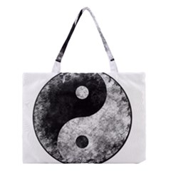 Grunge Yin Yang Medium Tote Bag by Valentinaart