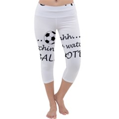 Football Fan  Capri Yoga Leggings by Valentinaart