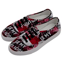 Football Is My Religion Men s Classic Low Top Sneakers by Valentinaart