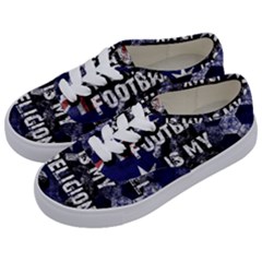 Football Is My Religion Kids  Classic Low Top Sneakers by Valentinaart