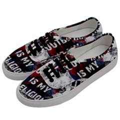 Football Is My Religion Men s Classic Low Top Sneakers by Valentinaart