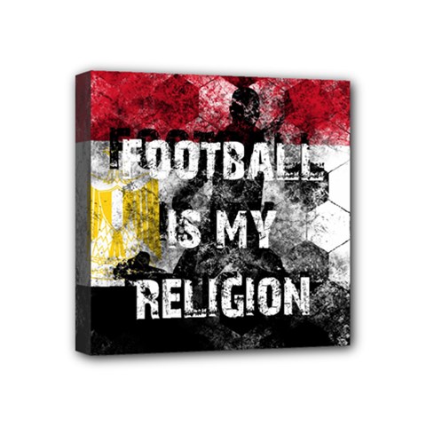 Football Is My Religion Mini Canvas 4  X 4  by Valentinaart