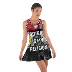 Football Is My Religion Cotton Racerback Dress by Valentinaart