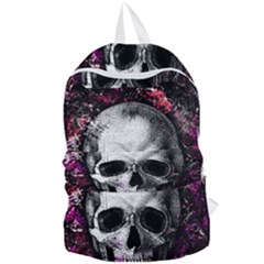 Skull Foldable Lightweight Backpack by Valentinaart