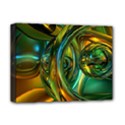 3d Transparent Glass Shapes Mixture Of Dark Yellow Green Glass Mixture Artistic Glassworks Deluxe Canvas 16  x 12   View1