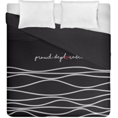 Proud Deplorable Maga Women For Trump With Heart And Handwritten Text Duvet Cover Double Side (king Size) by snek