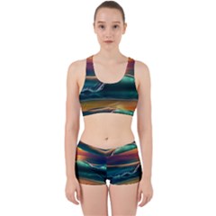 Art Sunset Beach Sea Waves Work It Out Gym Set by Sapixe