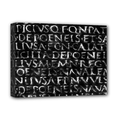 Antique Roman Typographic Pattern Deluxe Canvas 16  X 12   by dflcprints