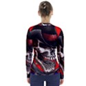 Confederate Flag Usa America United States Csa Civil War Rebel Dixie Military Poster Skull V-Neck Long Sleeve Top View2