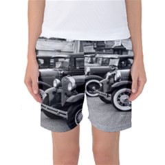 Vehicle Car Transportation Vintage Women s Basketball Shorts by Nexatart