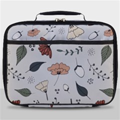 Grey Toned Pattern Full Print Lunch Bag by Nexatart