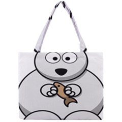 Bear Polar Bear Arctic Fish Mammal Mini Tote Bag by Nexatart