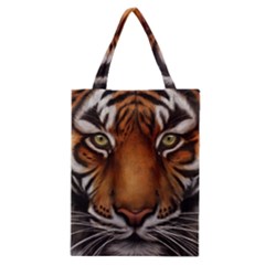 The Tiger Face Classic Tote Bag by Nexatart