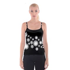 Flower Power Flowers Ornament Spaghetti Strap Top by Sapixe