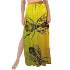 Insect Pattern Maxi Chiffon Tie-up Sarong by Sapixe