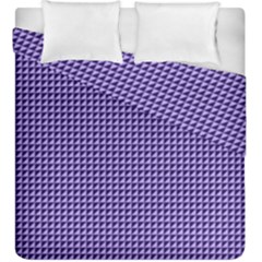 Purple Triangulate Duvet Cover Double Side (king Size) by jumpercat