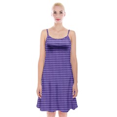 Purple Triangulate Spaghetti Strap Velvet Dress by jumpercat