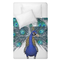 Peacock Bird Peacock Feathers Duvet Cover Double Side (single Size) by Sapixe