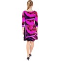 Calligraphy 2 Quarter Sleeve Front Wrap Dress View2