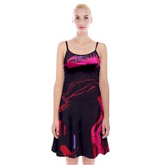 Calligraphy 4 Spaghetti Strap Velvet Dress by bestdesignintheworld