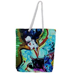 Woman Spirit Full Print Rope Handle Tote (large) by bestdesignintheworld