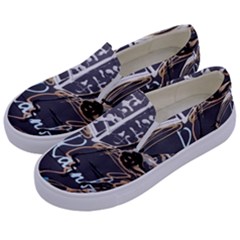 Dscf1638 - Written Poems Kids  Canvas Slip Ons by bestdesignintheworld