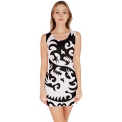 Ying Yang Tattoo Bodycon Dress by Sapixe