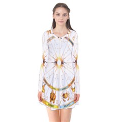 Zodiac  Institute Of Vedic Astrology Flare Dress by Sapixe