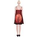 The Background Red Moon Wallpaper Spaghetti Strap Velvet Dress View2