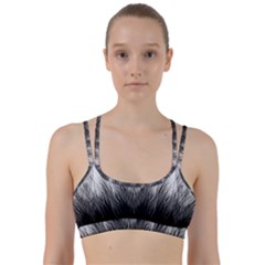 Feather Graphic Design Background Line Them Up Sports Bra by Sapixe