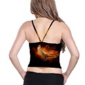 Art Creative Graphic Arts Owl Spaghetti Strap Bra Top View2