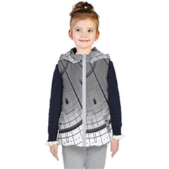 Graphic Design Background Kid s Hooded Puffer Vest by Sapixe