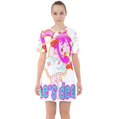 Oopsi Sixties Short Sleeve Mini Dress by psychodeliciashop