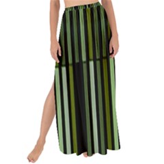 Shades Of Green Stripes Striped Pattern Maxi Chiffon Tie-up Sarong by yoursparklingshop