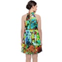 Birds   Caged And Free Velvet Halter Neckline Dress  View2