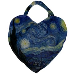 The Starry Night  Giant Heart Shaped Tote by Valentinaart