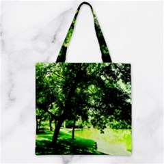 Lake Park 17 Zipper Grocery Tote Bag by bestdesignintheworld