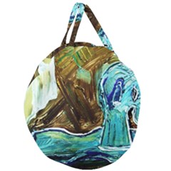 Horsey Toy Giant Round Zipper Tote by bestdesignintheworld